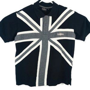 Guinness Official Merchandise Mens Black Polo Med